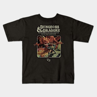 VINTAGE- Dungeons Dragons Fantasy Kids T-Shirt